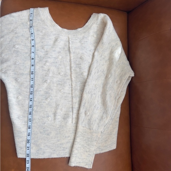 WILLIAM RAST KNIT POPCORN BOBBLE POM IVORY/CREAM SWEATER SIZE M - Picture 6 of 8